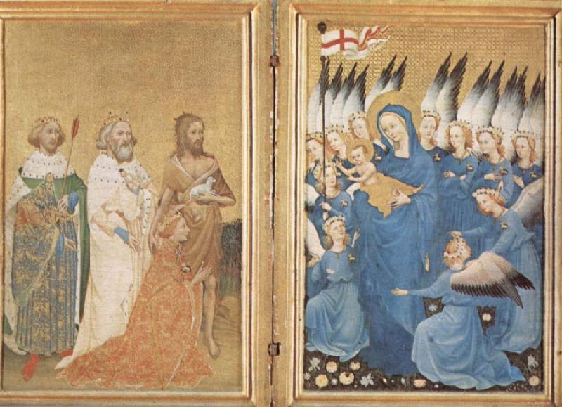 unknow artist The Wilton diptych china oil painting image